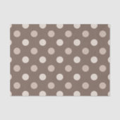 Neutraal Aardse Bruine Stippen Design  Tissuepapier (Voorkant)