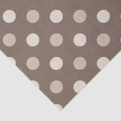 Neutraal Aardse Bruine Stippen Design  Tissuepapier (Detail)