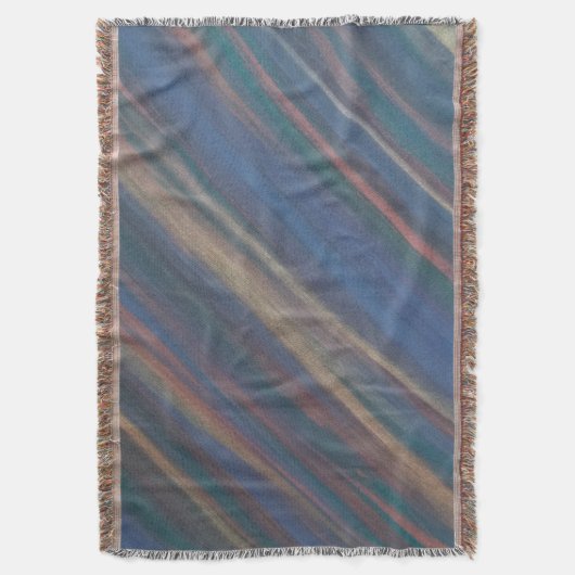 Neutraal Abstract | Blauwe olijfkoper Deken (Voorkant Verticaal)