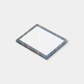 Neutraal Abstract | Blauwe olijfkoper Post-it® Notes (Schuin)