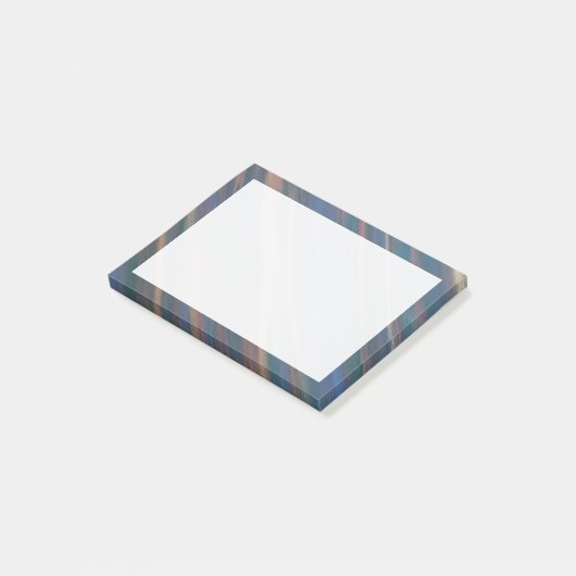 Neutraal Abstract | Blauwe olijfkoper Post-it® Notes (Schuin)