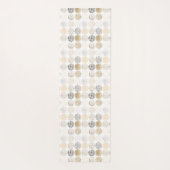 Neutraal Abstract cirkelpatroon 2 Yogamat (Achterkant)