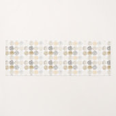 Neutraal Abstract cirkelpatroon 2 Yogamat (Voorkant (horizontaal))