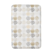 Neutraal Abstract cirkelpatroon Badmat (Voorkant Verticaal)