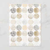 Neutraal Abstract cirkelpatroon Briefkaart (Voorkant)
