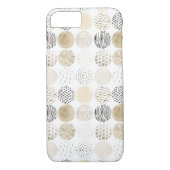 Neutraal Abstract cirkelpatroon Case-Mate iPhone Case (Achterkant)