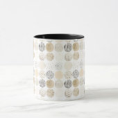 Neutraal Abstract cirkelpatroon Mok (Midden)