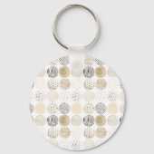 Neutraal Abstract cirkelpatroon Sleutelhanger (Voorkant)
