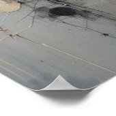 Neutraal Abstract Natuur Poster | soulvolle kunst (Hoek)