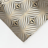 Neutraal Abstract Patroon Dekbed Fleece Deken (Hoek)
