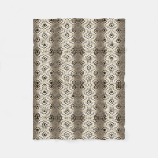 Neutraal Abstract Patroon Dekbed Fleece Deken (Voorkant)
