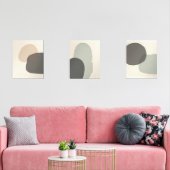 Neutraal Abstract – Zen – Wall Art Set – Minimal (Woonkamer)