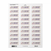 Neutraal adreslabel voor evenementenplanner etiket (Full Sheet)