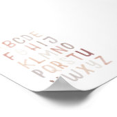 Neutraal alfabet ABC educatief poster (Hoek)