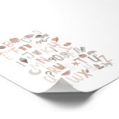 Neutraal alfabet Engels poster (Hoek)