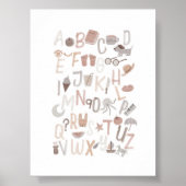 Neutraal alfabet Engels poster (Voorkant)