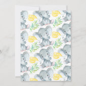 Neutraal alkboard Uitnodiging tot Baby shower met (Achterkant)