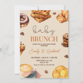 Neutraal Baby Brunch Baby shower Uitnodigen, Ontbi Kaart (Voorkant)