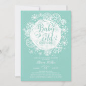 Neutraal Baby Het is koud buiten Uitnodiging (Voorkant)