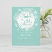 Neutraal Baby Het is koud buiten Uitnodiging (Staand voorkant)