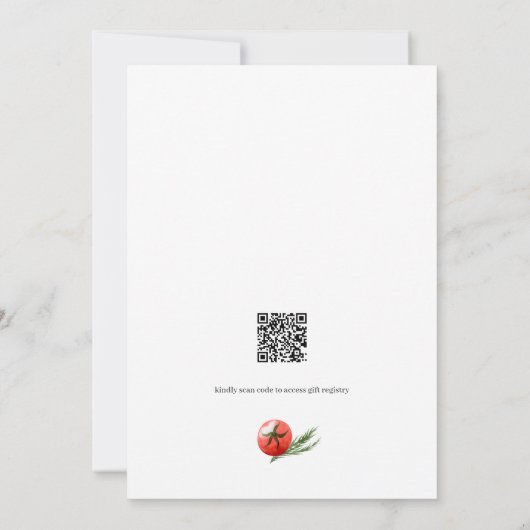 Neutraal Baby Q Barbecue Baby shower Uitnodiging (Achterkant)