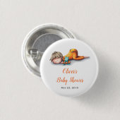 Neutraal Baby shower Baby Slapen Ronde Button 3,2 Cm (Voorkant /achterkant)