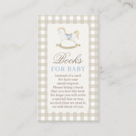 Neutraal Baby shower Boeken voor Baby Kaart