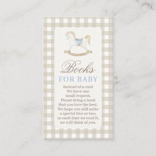 Neutraal Baby shower Boeken voor Baby Kaart