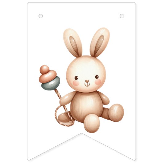 Neutraal Baby shower Bunting Banner (Tweede vlag)