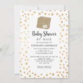 Neutraal Baby shower Gold Star per post Kaart (Voorkant)