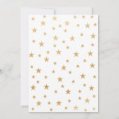 Neutraal Baby shower Gold Star per post Kaart (Achterkant)