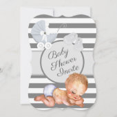 Neutraal Baby shower Kaart (Voorkant)