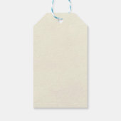 Neutraal baby shower labels begunstigt herten cadeaulabel (Achterkant)