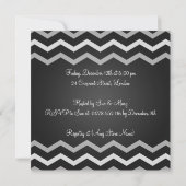 Neutraal Baby shower Nodig Elegant Chevron Black u Kaart (Achterkant)