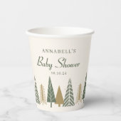 neutraal Baby shower Papieren Bekers (Voorkant)