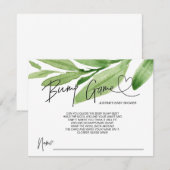 Neutraal Baby shower Spel Bump Guess Boy Meisje Ka Informatiekaartje (Voorkant / Achterkant)