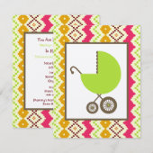 Neutraal Baby shower tribaal geïnspireerd groen ve Kaart (Voorkant / Achterkant)