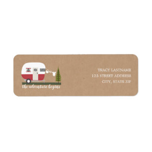 Neutraal Baby shower van de Camper Trailer van de  Etiket