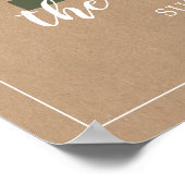 Neutraal Baby shower van de Camper van de Aanwezig Poster (Hoek)