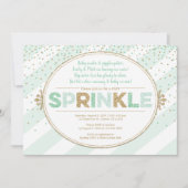 Neutraal baby sprinkhaanbruin groengoud kaart (Voorkant)