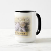 Neutraal babyzakje,  naam, liam mok (Voorkant rechts)