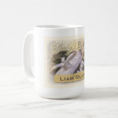 Neutraal babyzakje,  naam, liam mok (Voorkant links)