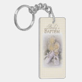 Neutraal babyzakje,  naam, sleutelhanger (Voorkant Links)