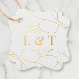 Neutraal Beige Abstract Modern Redactioneel Huweli Bedankjes Labels