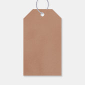 Neutraal Beige Bodysuit Baby shower Favor Gift Lab Cadeaulabel (Achterkant)