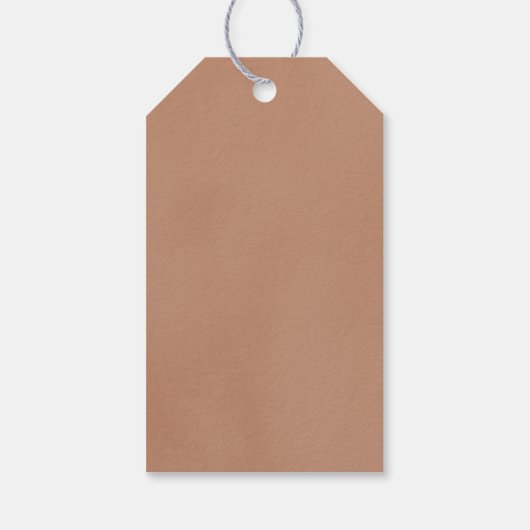 Neutraal Beige Bodysuit Baby shower Favor Gift Lab Cadeaulabel (Achterkant)