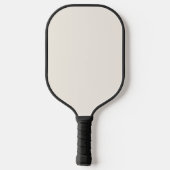 Neutraal Beige Bold Script Monogram en Naam Pickleball Paddle (Achterkant)