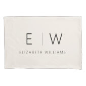 Neutraal Beige Classic Elegant Modern Minimalist Kussensloop (Voorkant)