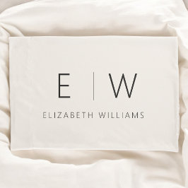 Neutraal Beige Classic Elegant Modern Minimalist Kussensloop