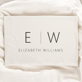 Neutraal Beige Classic Elegant Modern Minimalist Kussensloop